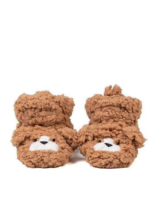 Cozy Sole Παντόφλες Μποτάκια Καφέ