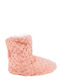 Plato Girls Closed-Toe Bootie Slippers Beige