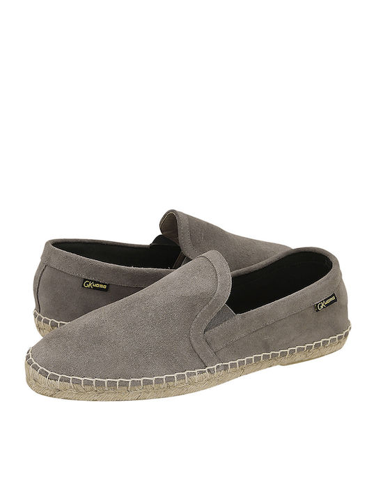 Suede Men's Espadrilles in Gray Color