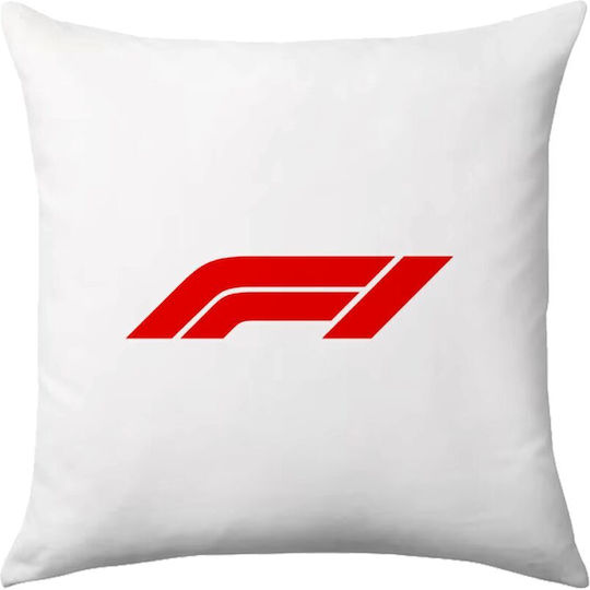 Bestsub Μαξιλάρι Formula 1 Λευκό 40x40εκ.