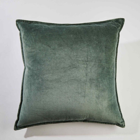 Butlers Sofa-Kissen aus 100% Baumwolle Grün 45x45cm.