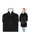 Ruhhy Κουβέρτα Fleece με Μανίκια 106x153εκ. Μαύρη
