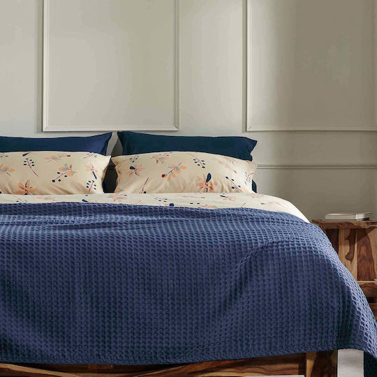 Αιγαίον Κουβέρτα Πικέ King Size 270x240εκ. Γκρι