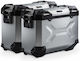 SW-Motech TRAX Σετ Πλαϊνές Βαλίτσες Μοτοσυκλέτας 37lt σε Ασημί Χρώμα
