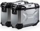 SW-Motech TRAX Σετ Πλαϊνές Βαλίτσες Μοτοσυκλέτας 37lt σε Ασημί Χρώμα