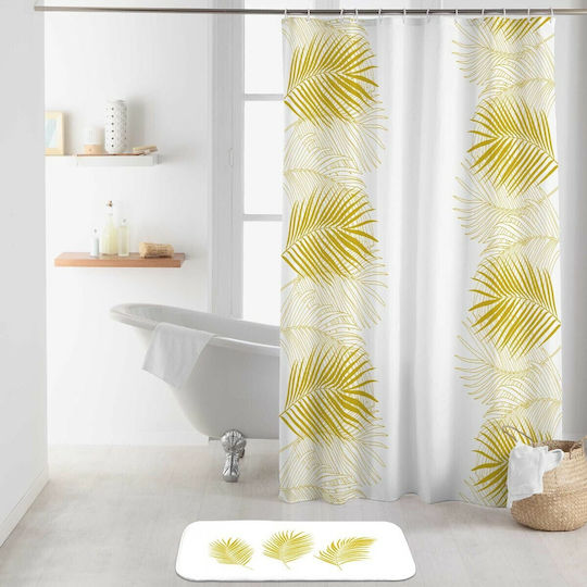 PanOikos Fabric Shower Curtain 180x200cm White