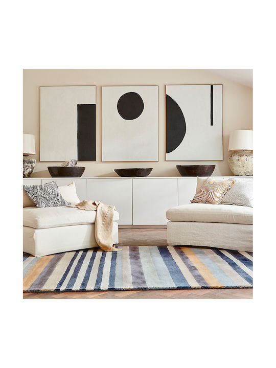Harlequin Lucrat manual Covor Rectangular Din lână Putty Navy