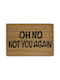 Relaxdays Entrance Mat made of Rubber Brown 40x60cm