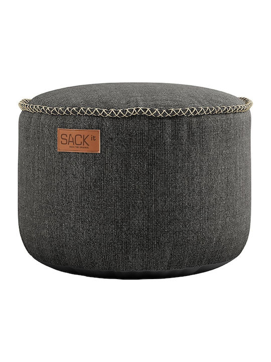 Bean Bag Stool Poof Cobana Gray 50x50x35cm