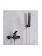 Mixing Bathtub Shower Faucet Complete Set Black