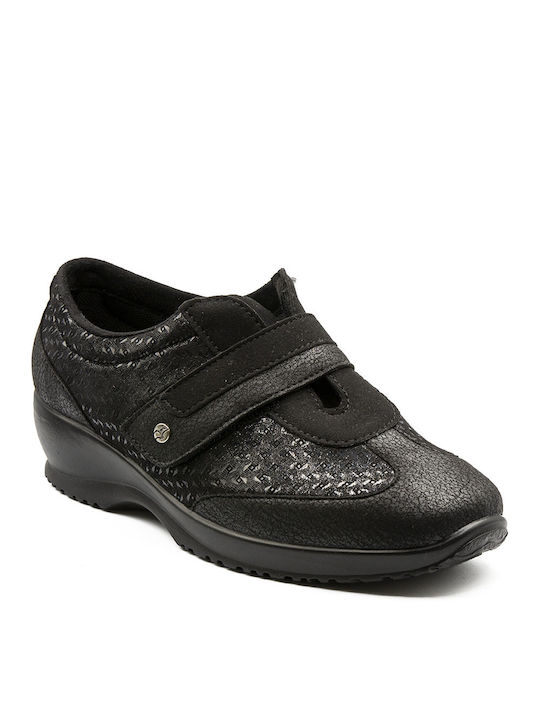 Fly Flot Anatomisch Damen Slip-Ons Schwarz