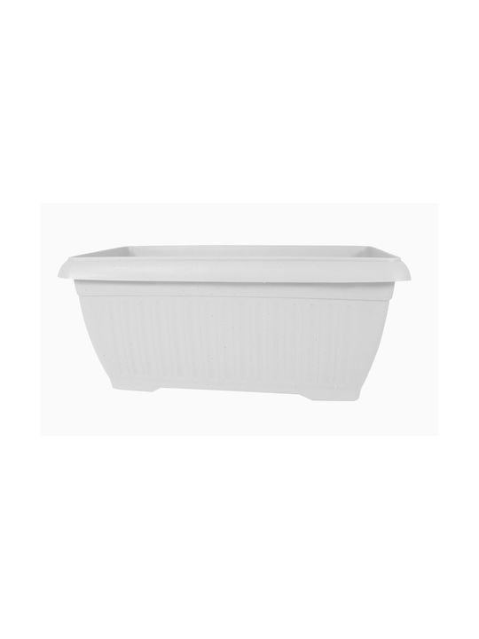 Sic Plast Planter Box Plastic White 60x25x18cm.