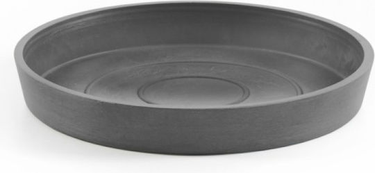 Ecopots Πιάτο Γλάστρας Πλαστικό Γκρι 15x15εκ. 74.019.16G