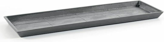 Ecopots Πιάτο Ζαρντινιέρας Πλαστικό Γκρι 47x19εκ. 74.013.45G