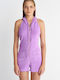 SugarFree Women's Sleeveless One-piece Suit Purple