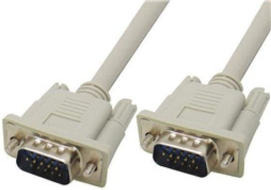 Autonics Cable VGA male - VGA male Λευκό 5m (04.001.0401)