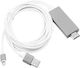 Lightning HDMI-Kabel - Lightning männlich / USB-A-Stecker 2m Weiß