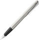 Lamy Füllfederhalter Mittel Silber aus Stahl mit Blauer Tintenfarbe