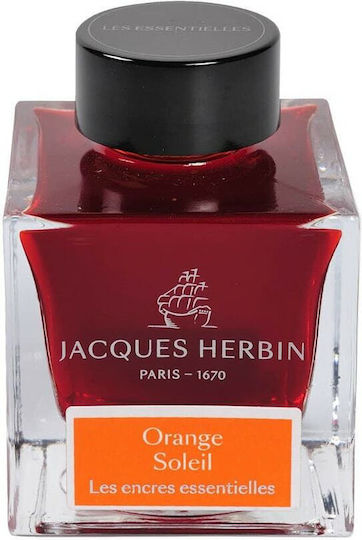 Jacques Herbin Ανταλλακτικό Μελάνι για Πένα Πορτοκαλί 50ml