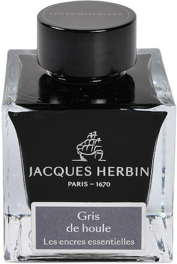 Jacques Herbin Ersatz- und Füllfederhaltertinten für Füllfederhalter Grau 50ml