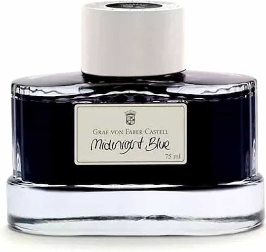 Graf Von Faber-Castell Replacement Ink for Extra Fine Fountain Pen Blue 75ml