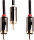 Kabel 2x RCA-Stecker - 2x RCA-Buchse 3m 01.037.0486