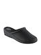 Sanitaire Damen Leder Anatomisch Clogs Schwarz
