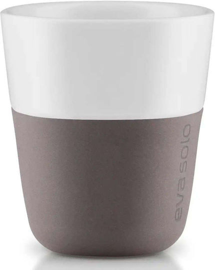 Eva Solo Set Căni Espresso Din porțelan Gri 80ml 2buc