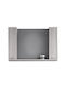 Drop Rechteckiger Badezimmerspiegel aus Spanplatte mit Regal & Schrank 98x72cm Beige