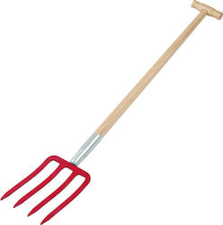 Lux Tools Πηρούνα Κήπου με Κοντάρι 4 Δοντιών