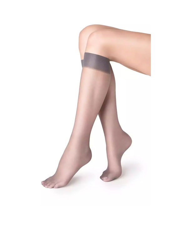 Max Beauty Women's Socks 15 Den Gray