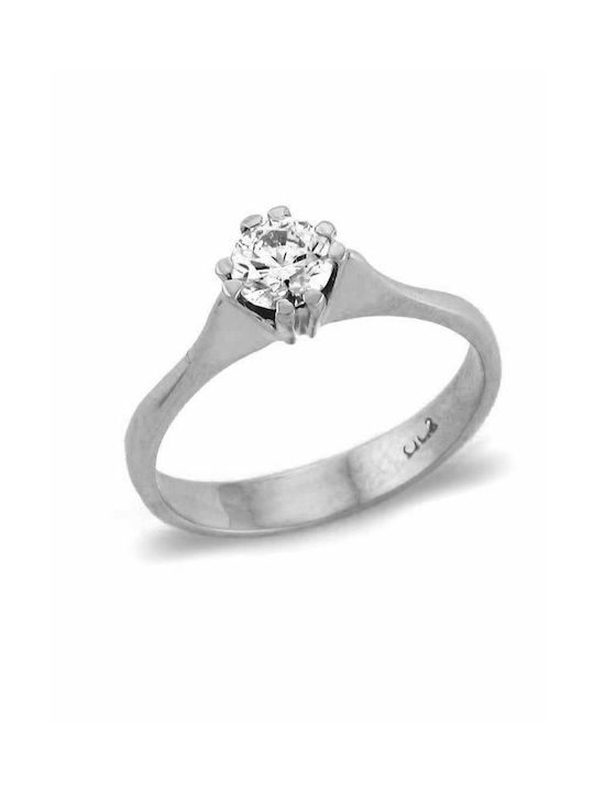 Paraxenies Single Stone from White Gold 14K