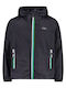 Waterproof Kids' Casual Jacket Short with Hood Black