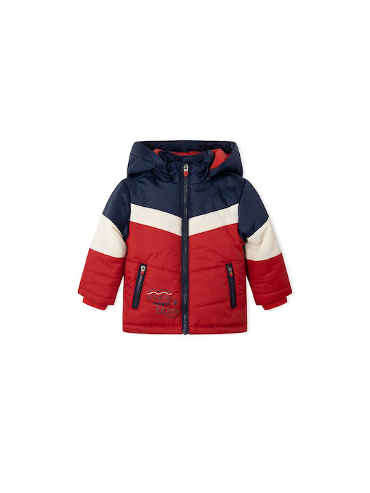 Tuc Tuc Boys Quilted Coat Red with Ηood