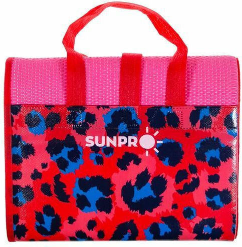 Sunpro Ψάθα Παραλίας Πλαστική Ροζ 180x90εκ.