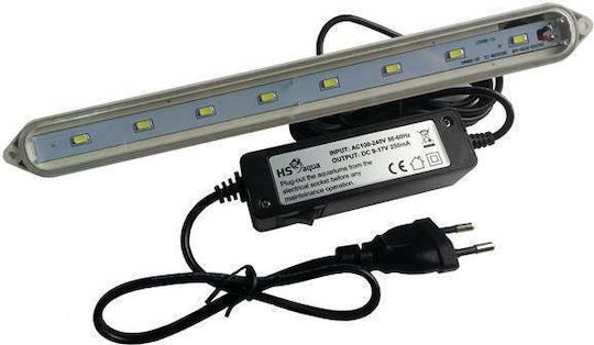 HS Aqua Φωτιστικό Ενυδρείου με Λάμπα Led με Λευκό Φως 5W 26.5cm