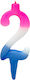 Kardasis Birthday Candle Number "2" Multicolored 553-2