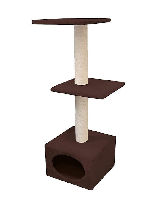 Croci Munich Ονυχοδρόμιο Γατόδεντρο Καφέ 35x35x103εκ.