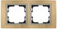 Mono Electric Switch Frame 2 Positions Horizontal Installation in Gold Color 500-004400161