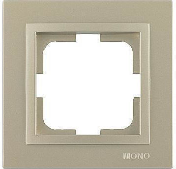 Mono Electric Πλαίσιο Διακόπτη 1 Θέσης σε Χρυσό Χρώμα 500-002236160
