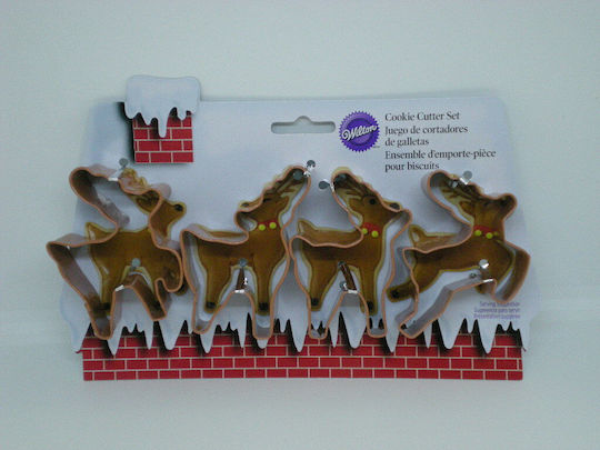 Wilton Metal Cookie Cutters Reindeer 4 Pcs 028.02.200 Wilton Metal Cookie Cutters Reindeer 4 Pcs 028.02.200