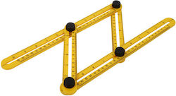 Diamandino DMANG001 Plastic Folding Ruler Angled