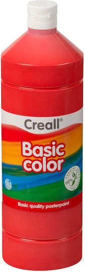 Creall Tempera Paints Red in Bottle 1000ml 1pcs