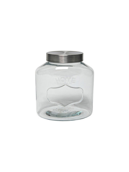 Hit Vase General Use with Airtight Lid Glass Transparent 2500ml