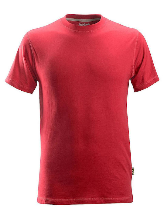 Snickers Workwear T-Shirt Εργασίας Κόκκινο