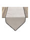 Inart Christmas Tablecloth Runner Fabric Beige L140xW40cm.