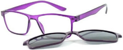 Michael Pachleitner Group Clip On Reading Glasses +2.00 in Purple Colour KLH144-4