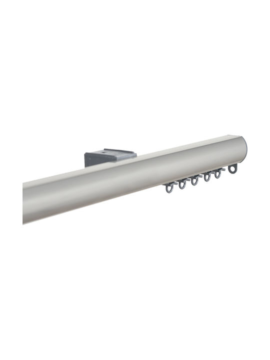 Praktiker Sens unic Șină din Aluminiu în Culoare Argintiu 160εκ.