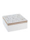 Κουτί Κοσμημάτων Ξύλινο Λευκό 18x18x8cm