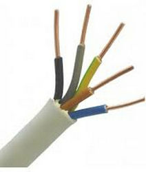 Nexans A05Vv-U Power Cord with Cable Properties 5x1.5mm² White 1m 13001115